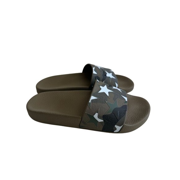 VALENTINO GARAVANI Star Print Camo Pool Slide Sandals Size 38 - Picture 4 of 11